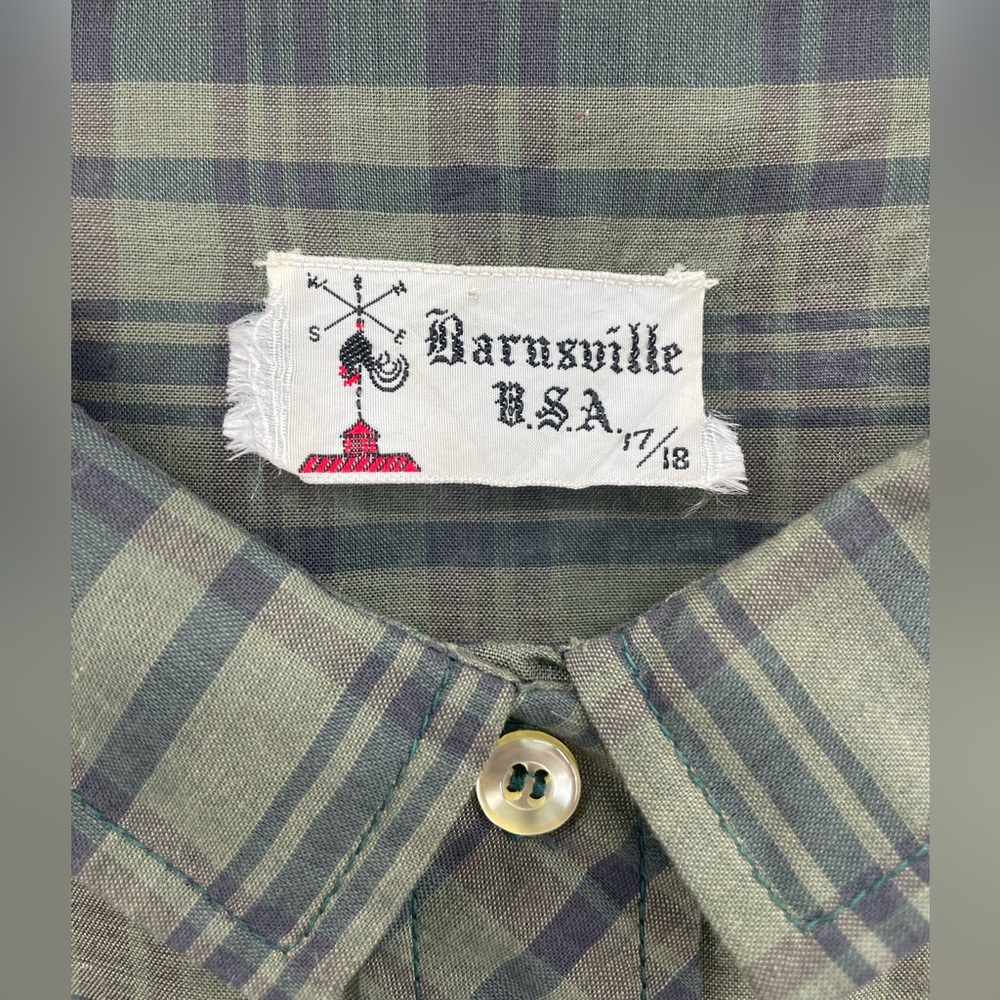 Vintage Barnsville USA Short Sleeve Plaid Shirt Dress Sz 17/18 - Picture 3 of 6